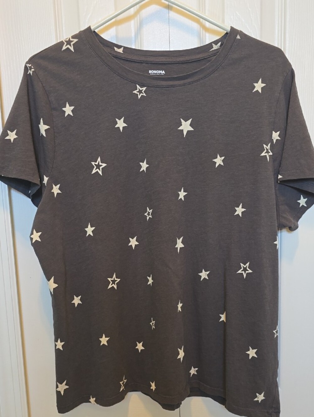 Sonoma Dark Gray Tee with White Logo Print - Picture 3 of 4